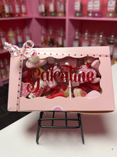 Load image into Gallery viewer, Valentine’s pick and mix window box personalised Galentine and I heart U with fizzy sweets and chocolates