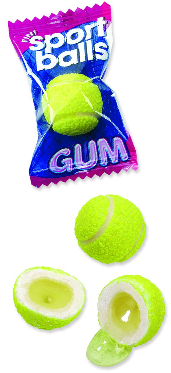 Tennis Balls Liquid Filled Bubblegum